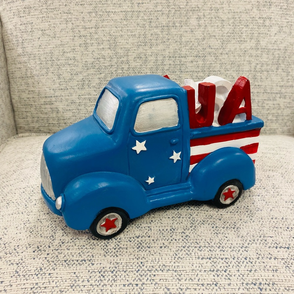 Patriotic 4th of July USA blue red white truck - Picture 8 of 11